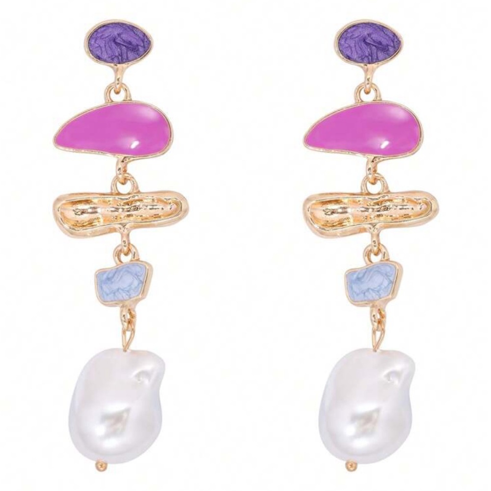 Bohemian pearl drop A338